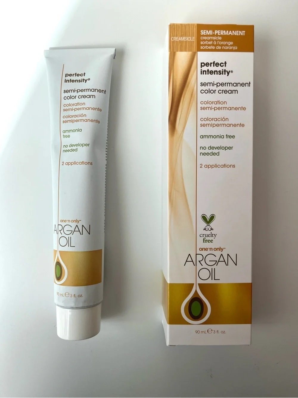 One 'N Only Argan Oil Perfect Intensity Semi-Permanent Vibrant Color, Creamsicle